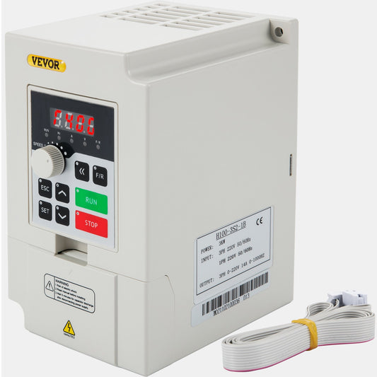 Frequency converter, AC 220V input 3KW variable frequency CNC frequency converter, VFD 4HP 1 or 3 phase input, 3 phase output, CNC motor inverter for motor speed control