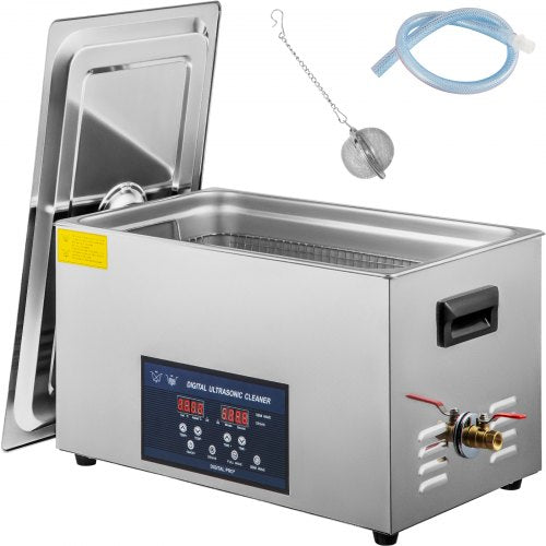 30L Ultrasonic Cleaner 28/40khz Dual Frequency Professional Ultrasonic Parts Cleaner with Heater Timer for Parts Dental Instruments Cleaning
