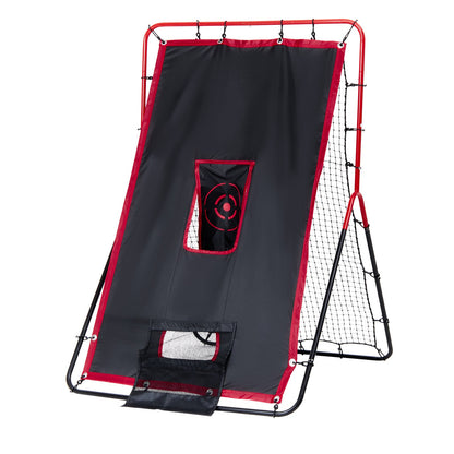 Baseball- und Softball-Rebounder-Netz 3x4,5 ft. 2-in-1 Switch Hitter Pitch