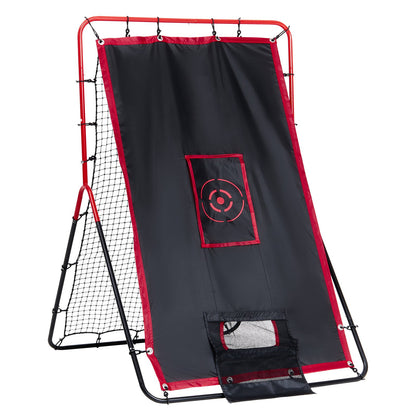 Baseball- und Softball-Rebounder-Netz 3x4,5 ft. 2-in-1 Switch Hitter Pitch