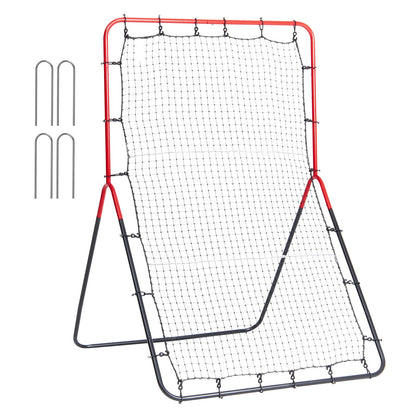 Baseball och Softball Rebounder Net 3x4,5 ft PitchBack 3-vägs tränare