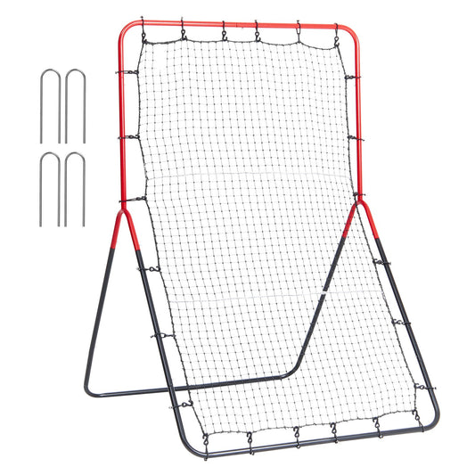 Baseball och Softball Rebounder Net 3x4,5 ft PitchBack 3-vägs tränare