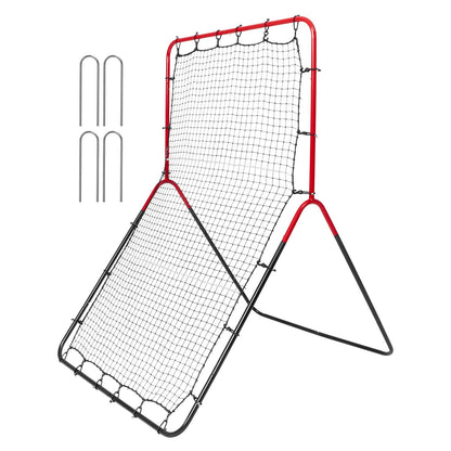 Baseball och Softball Rebounder Net 3x4,5 ft PitchBack 3-vägs tränare