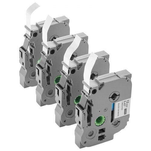 label tape 4-pack 12 mm black on white label tape refill TZe-231