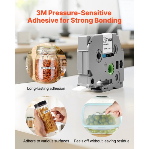 label tape 6-pack 12 mm colored refills for label printers TZe-131 TZe-231