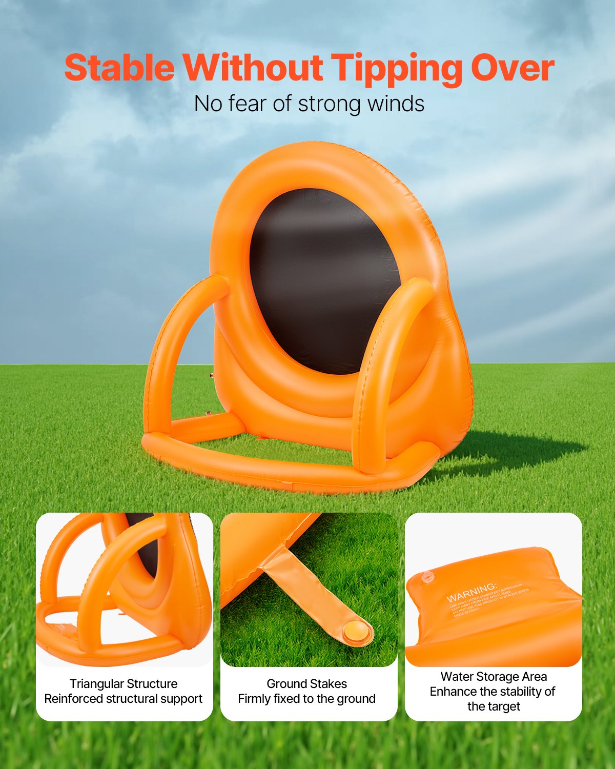 Inflatable Soccer Dart Board, over 6 ft High Giant Soccer Dart Board with 4 Kick Balls, 12 Tennis and Air Pump, 3-Min Setup, Ideal for Giant Yard Games, Giant Kick Darts Game, Backyard Golf Game