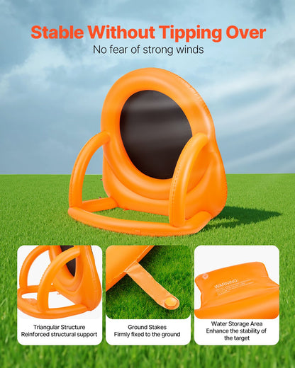 Inflatable Soccer Dart Board, over 6 ft High Giant Soccer Dart Board with 4 Kick Balls, 12 Tennis and Air Pump, 3-Min Setup, Ideal for Giant Yard Games, Giant Kick Darts Game, Backyard Golf Game