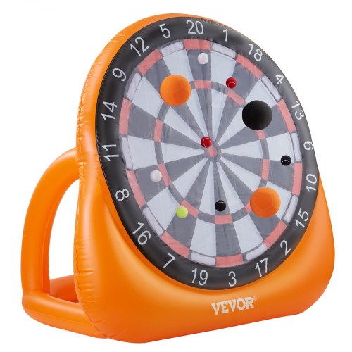 uppblåsbar fotbollsdartbräda över 6 fot med 4 sparkbollar 12 tennispump