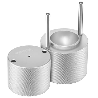 Eisballpresse, Eisballmaker, 2,1 Zoll/53 mm, Eispressen-Set für Whisky, Silber