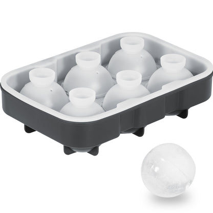 Ice Ball Maker Silikon Eiswürfelform mit Deckel 2er-Pack Whisky Cocktail