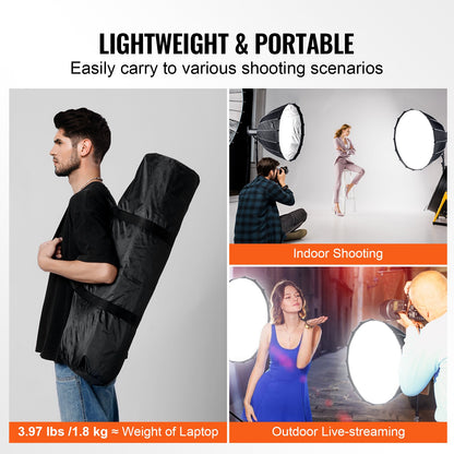 Parabolic Softbox 33 i Quick Release & Quick Fold & Portable