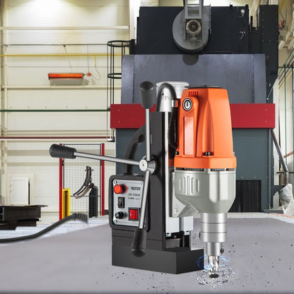 Magnetic Drill Magnetic Drilling Machine 980W, Metal Drill Press High Power 680 rpm, Multi-Function Metal Drill Press 35MM Core Drilling Machine for Drilling And Tapping