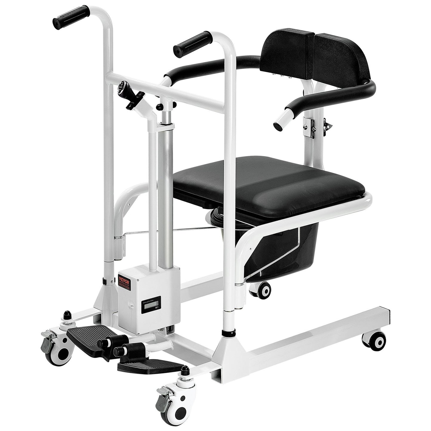 Electric Patient Lift Chair Patient Transfer Wheelchair &amp; 180° Split Seat