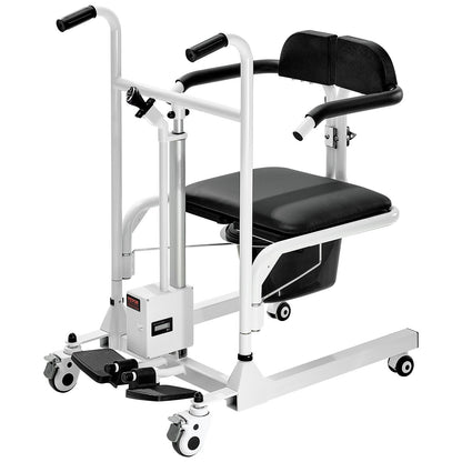 Electric Patient Lift Chair Patient Transfer Wheelchair &amp; 180° Split Seat