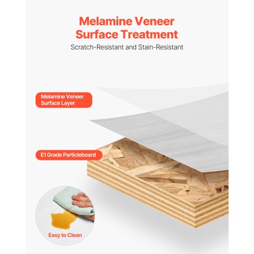 Flytande TV-bänk 70 tum underhållningscenter ström med kabelhål vit |  EU