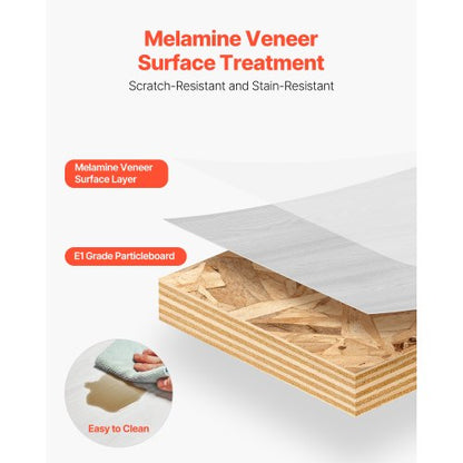 Flytande TV-bänk 47 tum underhållningscenter ström med kabelhål vit |  EU