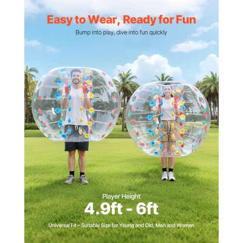 5FT/1.5M Inflatable Bumper Balls PVC Body Sumo Zorb Ball Outdoor Games | EU
