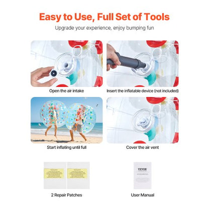 5FT/1.5M Inflatable Bumper Balls PVC Body Sumo Zorb Ball Outdoor Games | EU