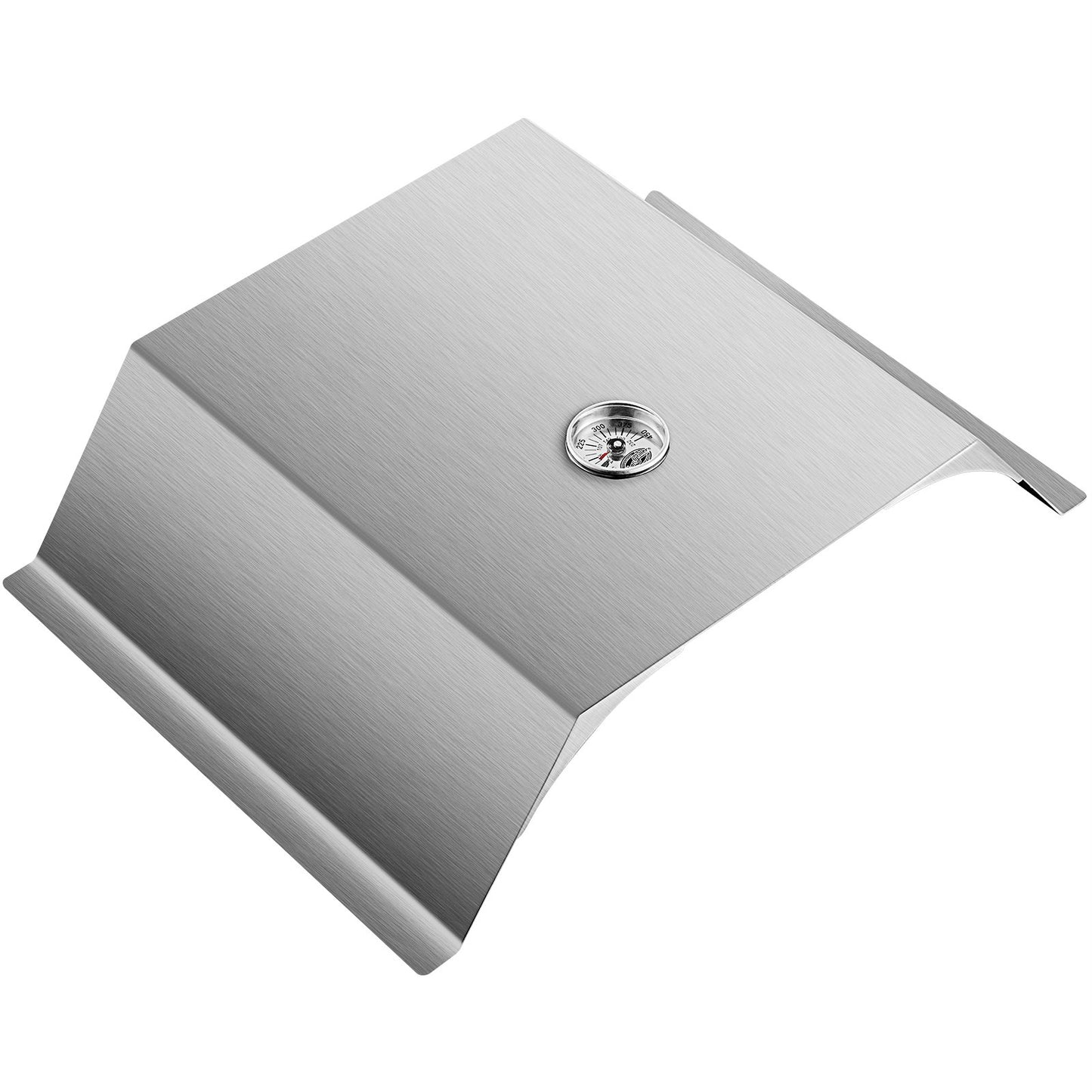 Pizzaofen-Set, Grill-Pizzaofen aus Edelstahl, Pizza-Set für die meisten 55,9 cm großen Holzkohlegrills, Grill-Pizzaofen-Set inkl. Pizzakammer, rundem Pizzastein (33 cm), 25,4 x 29,9 cm Pizzaschaufel