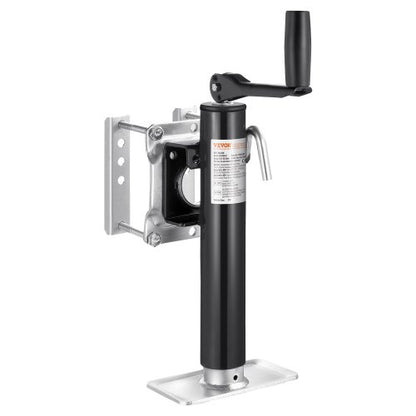 Trailer Jack, 2000 lbs Dynamic Load Capacity, Heavy Duty Swivel Bolt-on Trailer Jack, 10" Lift Trailer Jack Stand with Handle for RV Trailer, Horse Trailer, Utility Trailer, and Yacht Trailer