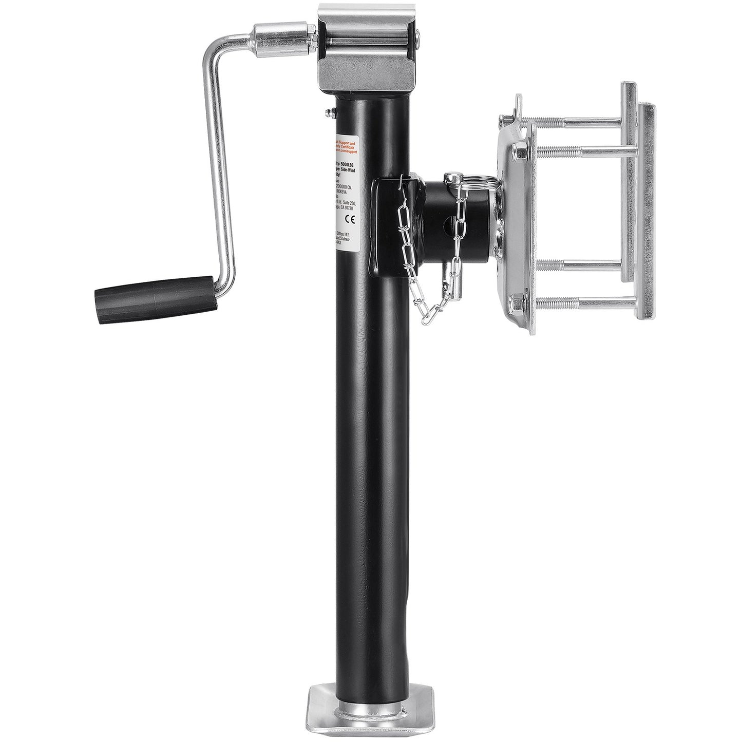 Trailer Jack Bolt-on Trailer Tongue Jack 5000 lbs Dynamic Load 14,3" Lift