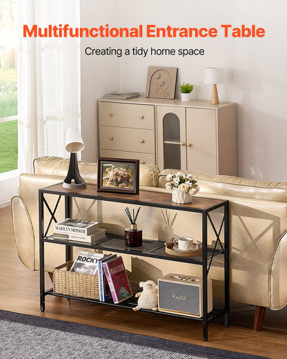 Schmaler Konsolentisch Couchtisch 3-stufig für Eingangsbereich und Wohnzimmer