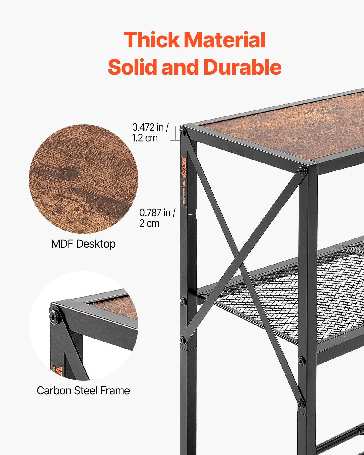 Schmaler Konsolentisch Couchtisch 3-stufig für Eingangsbereich und Wohnzimmer