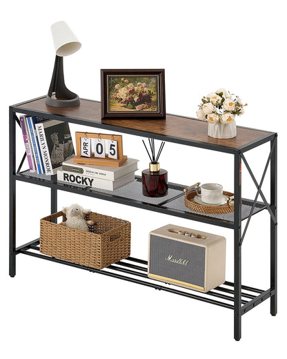 Schmaler Konsolentisch Couchtisch 3-stufig für Eingangsbereich und Wohnzimmer