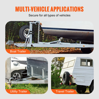 Reserveradhalter, Reserveradhalterung für Anhänger, 72,2 kg Tragkraft, Zubehör für Nutzanhänger, passend für die meisten Räder mit 4, 5, 6 und 8 Radlöchern mit 4", 4,25", 4,5", 4,75", 5", 5,5", 6", 6,5" Lochkreis