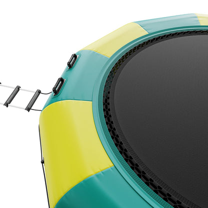 12ft Aufblasbare Wasser Trampolin Schwimmen Plattform Türsteher für Pool See Spielzeug