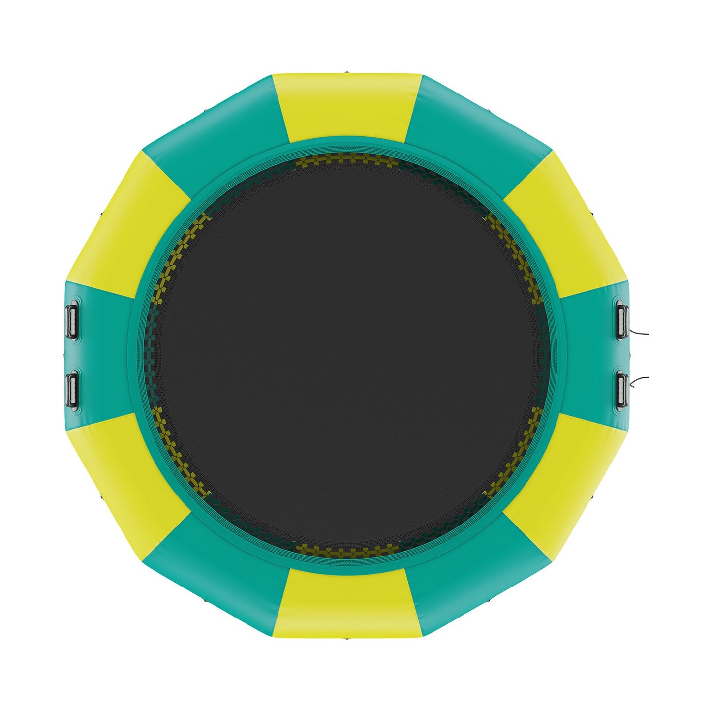 12ft Aufblasbare Wasser Trampolin Schwimmen Plattform Türsteher für Pool See Spielzeug