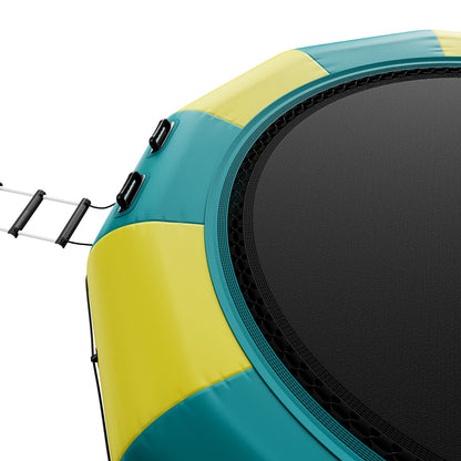 13ft Aufblasbare Wasser Trampolin Schwimmen Plattform Türsteher für Pool See Spielzeug