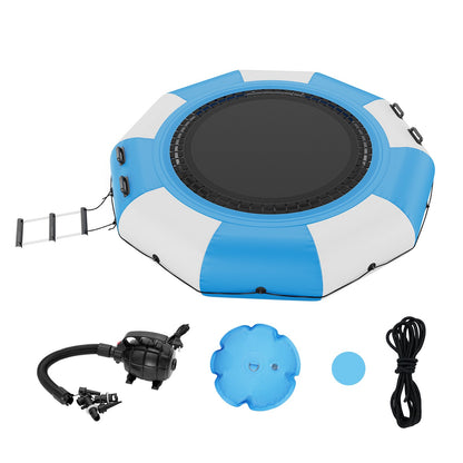 10ft Aufblasbare Wasser Trampolin Schwimmen Plattform Türsteher für Pool See Spielzeug