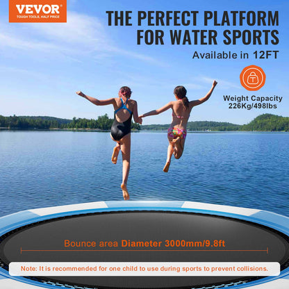 13ft uppblåsbar vattenstudsmatta simplattform studs för Pool Lake Toy