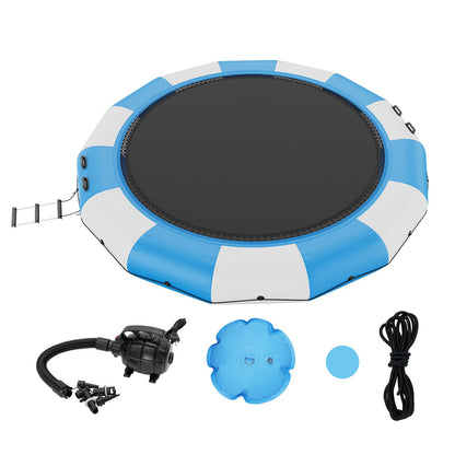 15ft Aufblasbare Wasser Trampolin Schwimmen Plattform Türsteher für Pool See Spielzeug