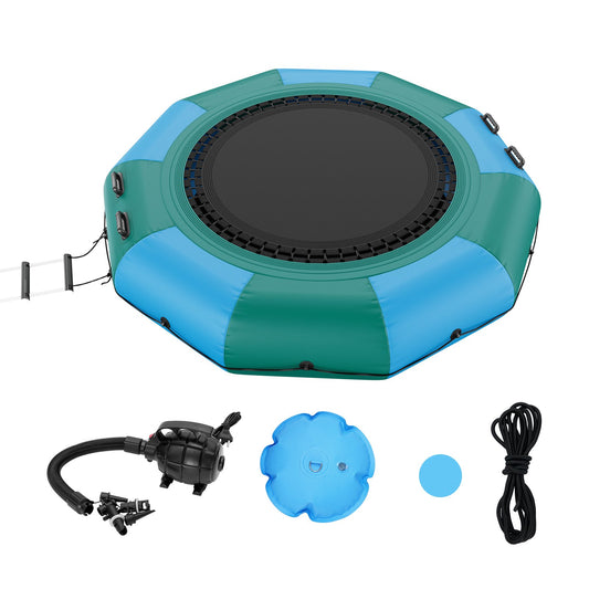 10ft Aufblasbare Wasser Trampolin Schwimmen Plattform Türsteher für Pool See Spielzeug