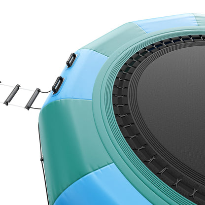 12ft Aufblasbare Wasser Trampolin Schwimmen Plattform Türsteher für Pool See Spielzeug