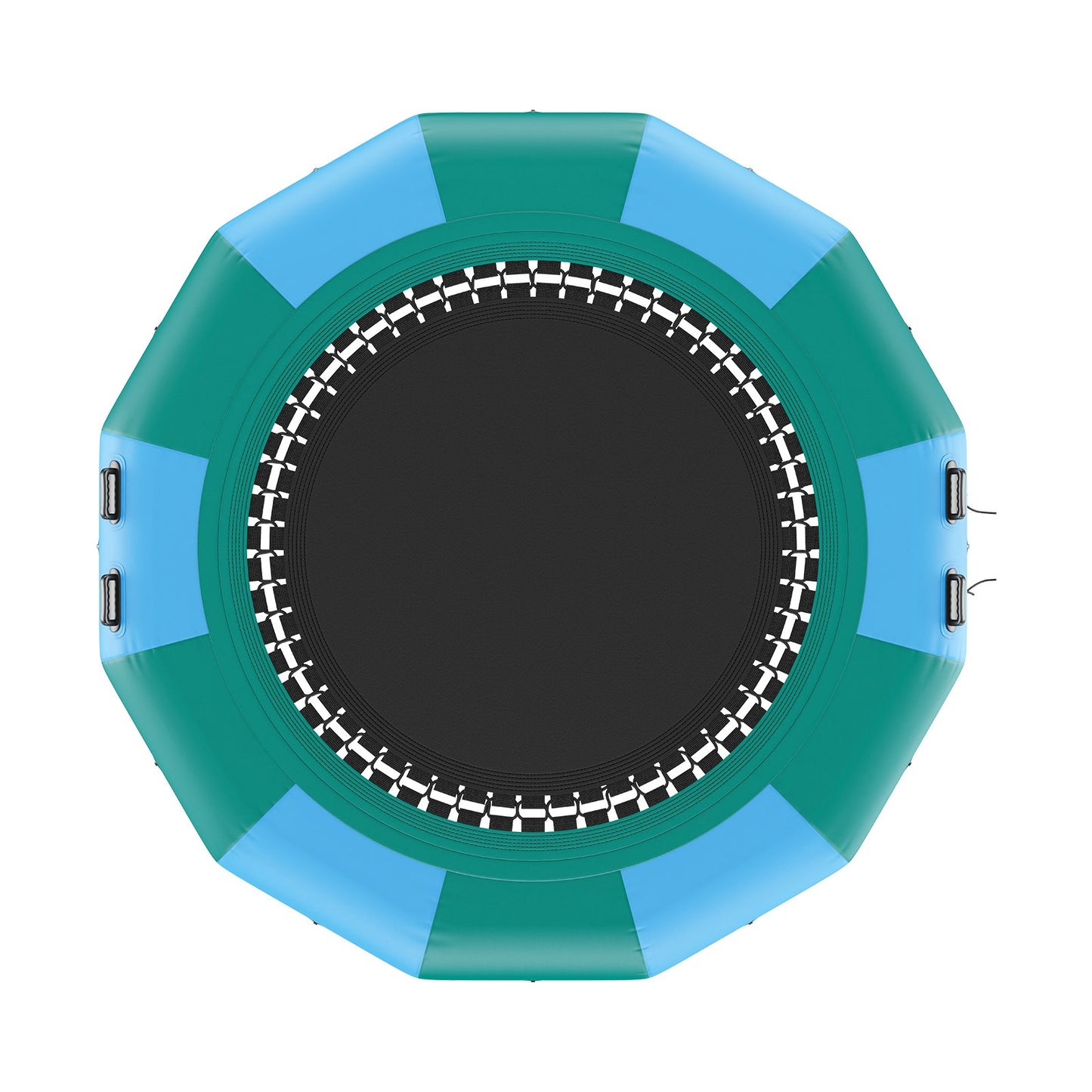 12ft Aufblasbare Wasser Trampolin Schwimmen Plattform Türsteher für Pool See Spielzeug