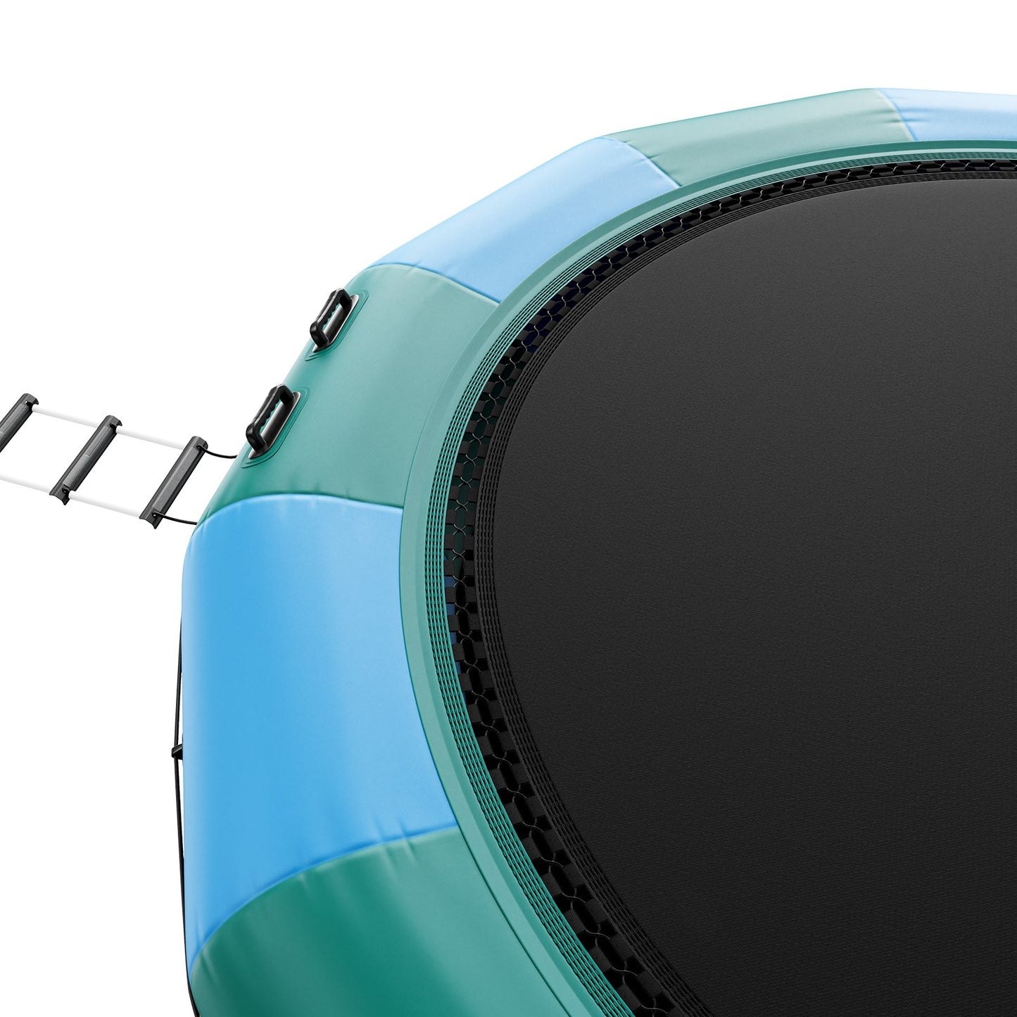 15ft Aufblasbare Wasser Trampolin Schwimmen Plattform Türsteher für Pool See Spielzeug