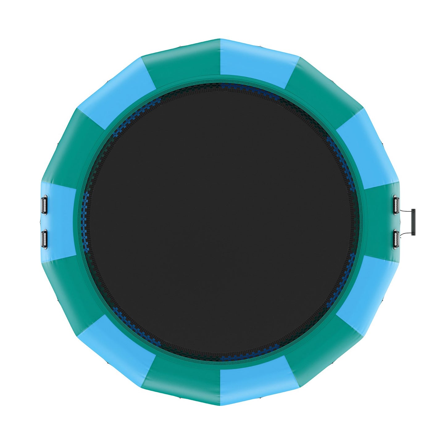 15ft Aufblasbare Wasser Trampolin Schwimmen Plattform Türsteher für Pool See Spielzeug