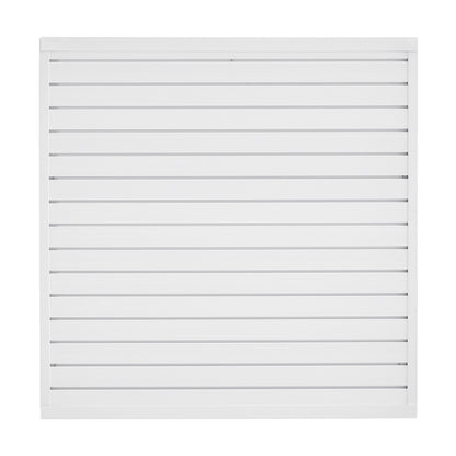 4 x 4 ft Slatted Wall Panel PVC White Garage Slatted Wall with Modular Design