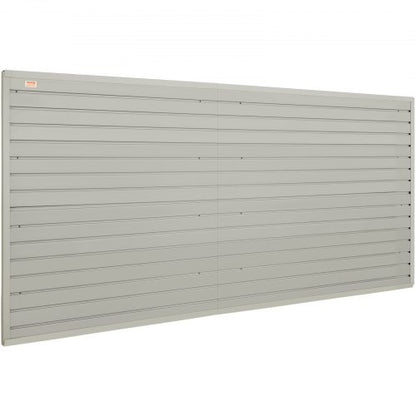 Lamellenwandpaneele, 4 x 1 Fuß, graue Garagenwandpaneele, 12 Zoll H x 48 Zoll L (Satz mit 8 Paneelen), robuste Garagenwand-Organizer-Paneele zur Anzeige für den Einzelhandel, Garagenwände und die Aufbewahrung von Kunsthandwerk | EU