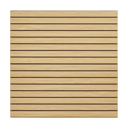4 x 4 ft SlatWall Paneling MDF Natural Garage Slatwall with modular design