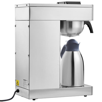 12 Tassen kommerzielle Filterkaffeemaschine mit Thermoskanne Restaurant Büro