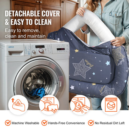 Babybettstuhl, 100 % Baumwolle, weich, Neugeborenennest, Schlafplatz mit Kopfstütze