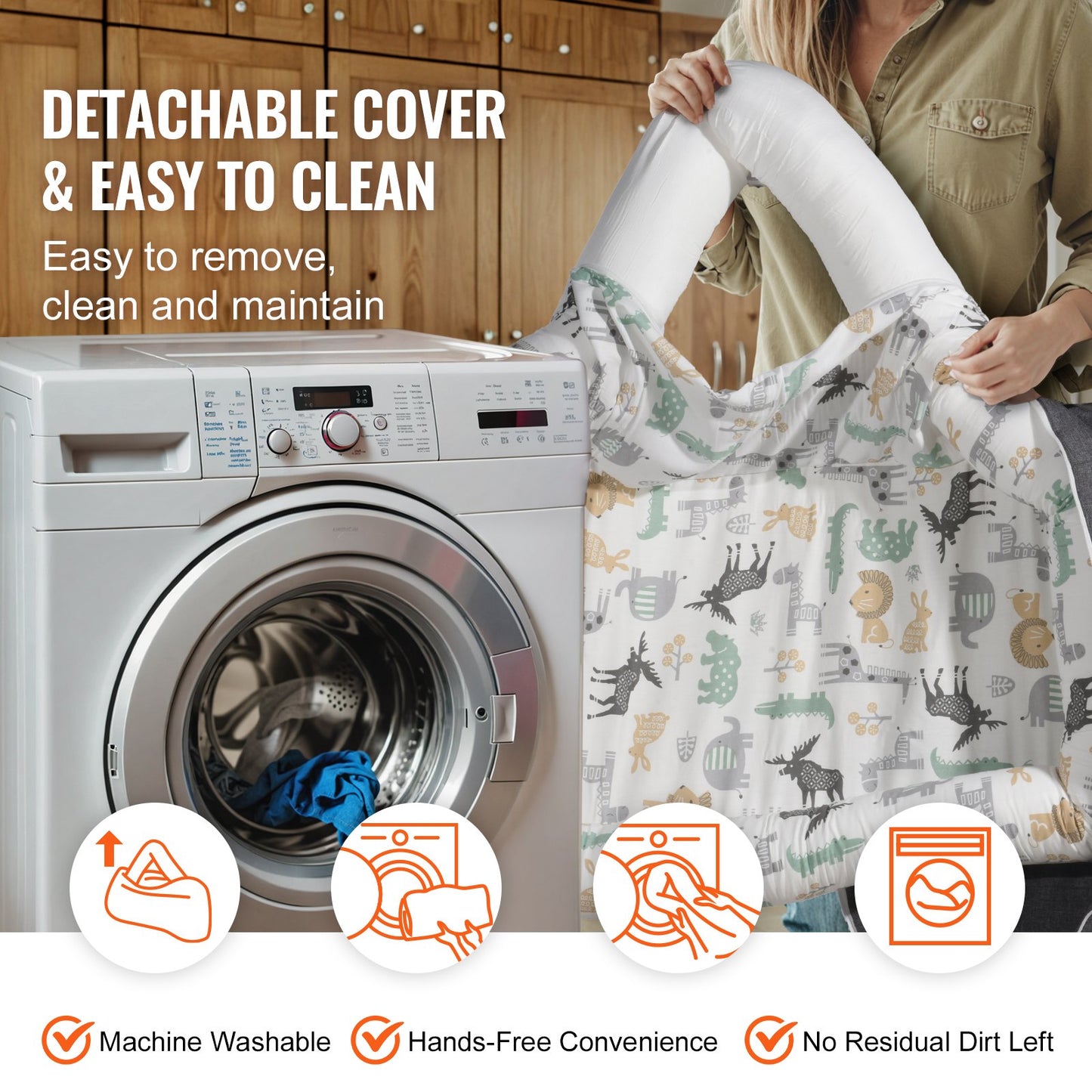 Baby Lounger Baby Nest Sleeper för nyfödd 100 % bomull med nackstöd