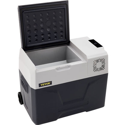 Autokühlschrank, 30 l, Kompressor, tragbarer kleiner Kühlschrank, Autokühlschrank mit Gefrierfach, für Fahrzeuge, Autos, LKWs, Wohnmobile, Boote, Mini-Elektrokühler zum Fahren, Reisen, Angeln, Outdoor und Heimgebrauch