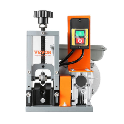 Automatisk trådavisoleringsmaskin, 0,06''-1,18'' elektrisk motoriserad kabelavskiljare, 180 W, 60 fot/min trådskalare med referens för synligt avskalningsdjup, för återvinning av skrotkoppar