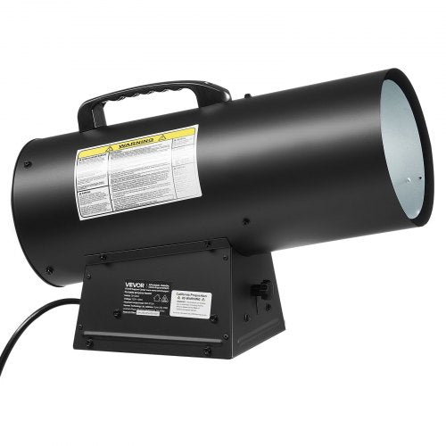 Propane Heater, 60000BTU Forced Air Propane Heater with Stepless Temp Settings & security Protection, Portable Garage/Shop Barrel Heater for Garages, Job Sites,Indoor/Outdoor