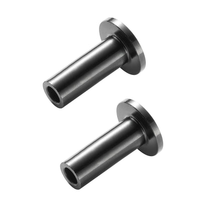 101er-Pack T316 Edelstahl-Schutzhülsen für 3,2 mm Drahtseilgeländer, DIY-Balustraden T316 Marine Grade, wird mit einem kostenlosen Bohrer geliefert, Schwarz